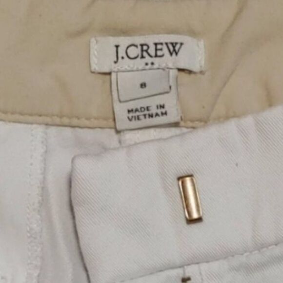 J.Crew classic chino size 8 white 100% cotton shorts - Picture 2 of 6
